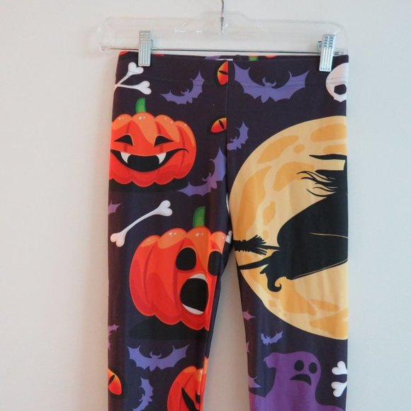 FIERCEPULSE Halloween Witch Leggings Pumpkin Goth Punk Alt Cosplay - Size S - Picture 3 of 14